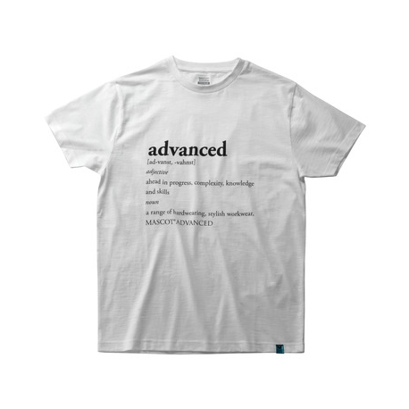 T-shirt with ADVANCED text