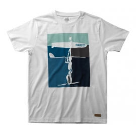 T-shirt with surfer motif