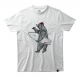 T-shirt with bear with surfboard