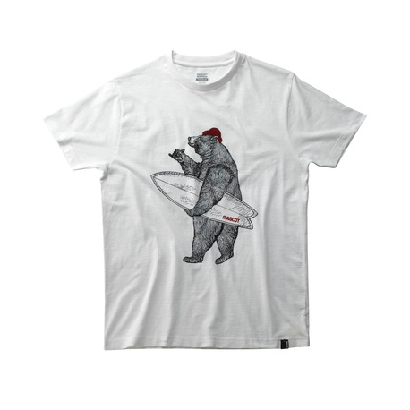 T-shirt with bear with surfboard